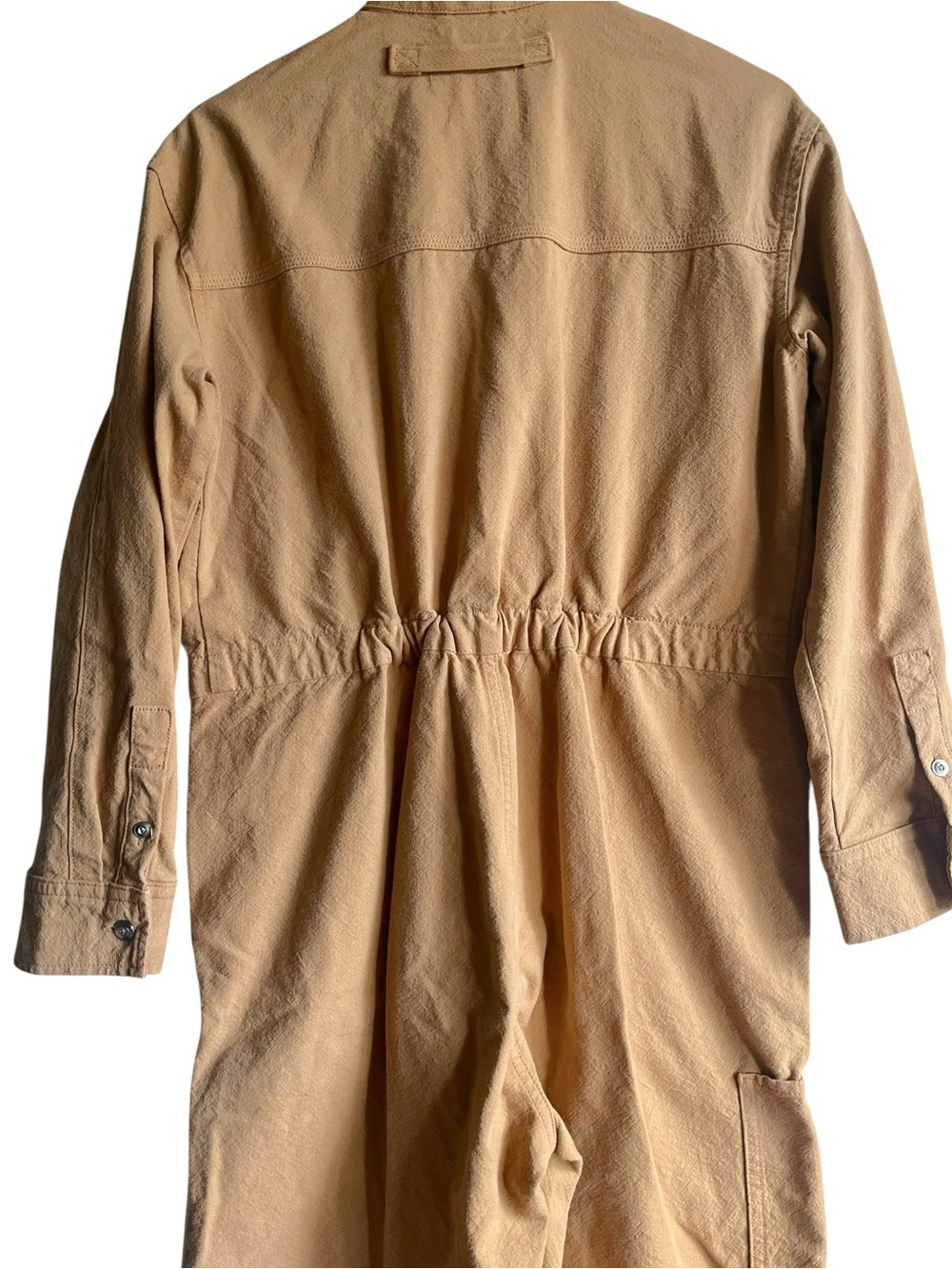 Everlane Canvas Organic Cotton Coverall Mustard S - Picture 9 of 16